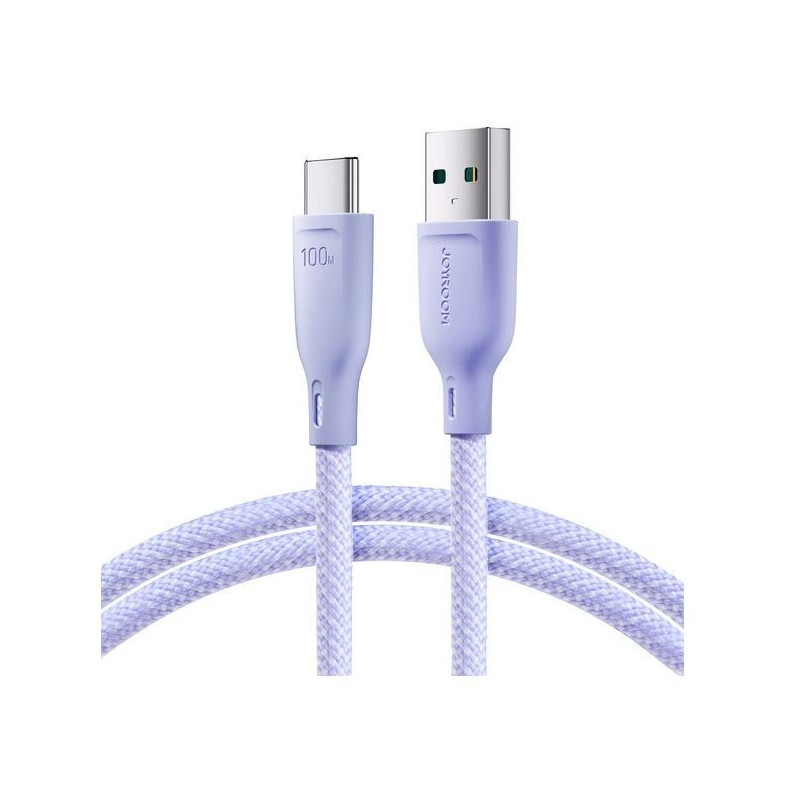 USB kabelis JOYROOM (S-A34) type-C (100W 3A) 1m violetinis