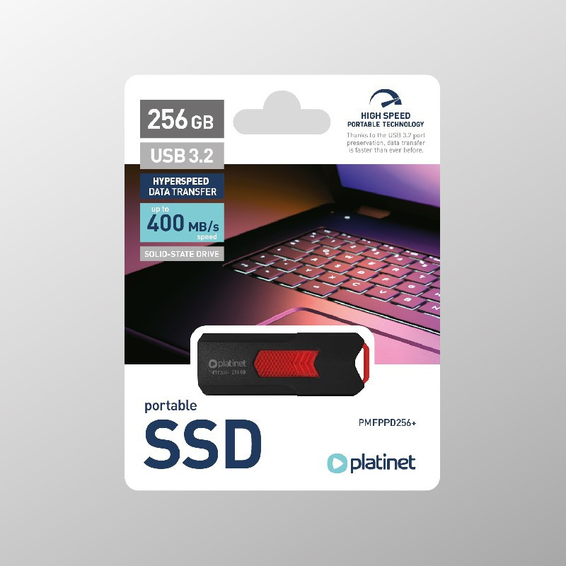 USB memory drive SSD Platinet USB 256GB (USB 3.2 400MB / s)