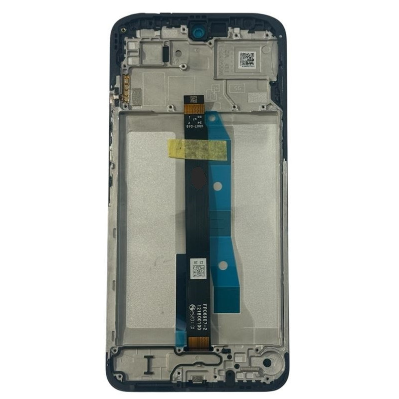 Ekranas Xiaomi Redmi 15 4G (Europe) / Poco M7 4G (Europe) su lietimui jautriu stikliuku ir rėmeliu Black originalus (ser