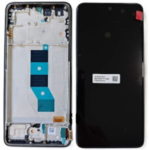 Ekranas Xiaomi Poco M7 Pro 5G su lietimui jautriu stikliuku ir rėmeliu Black originalus (service pack)
