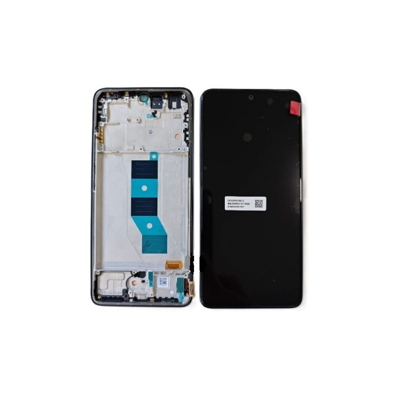 Ekranas Xiaomi Poco M7 Pro 5G su lietimui jautriu stikliuku ir rėmeliu Black originalus (service pack)