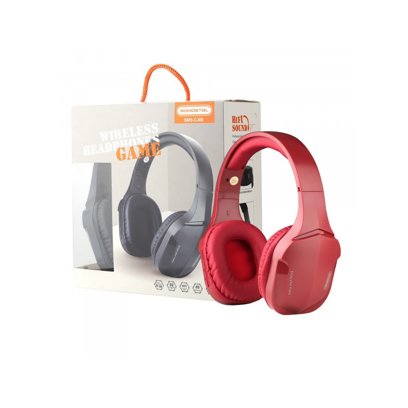Bluetooth earphones Somostel (CJ08) red