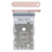 SIM card holder Samsung S931 S25 / S936 S25 Plus Dual Pink Gold original (service pack)