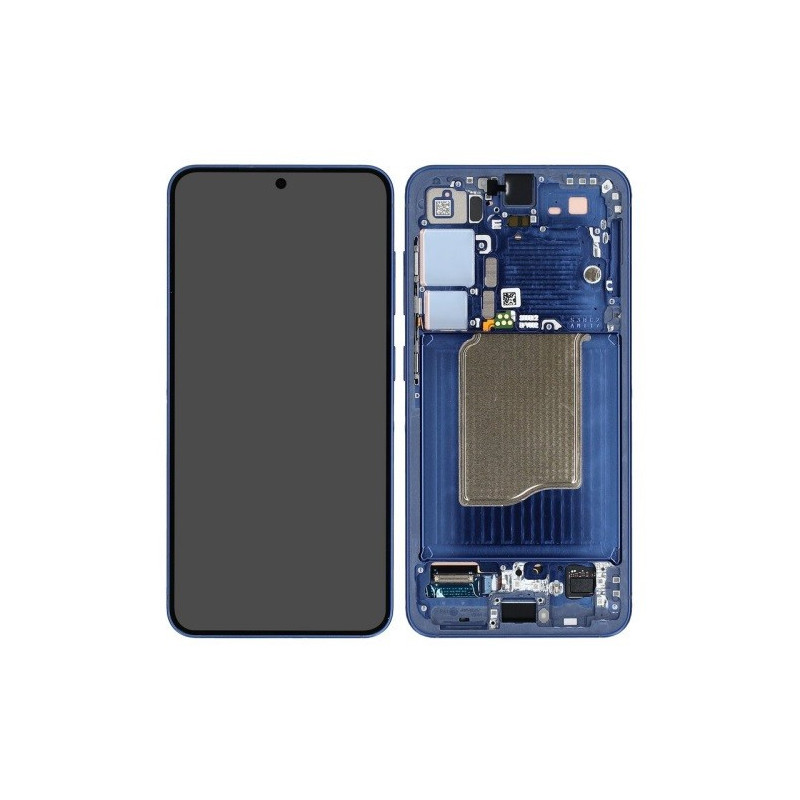 Ekranas Samsung S931 S25 su lietimui jautriu stikliuku ir rėmeliu Navy originalus (used Grade B)