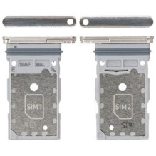 SIM card holder Samsung S911 / S916 S23 / S23 Plus Dual Cream original (used Grade A)