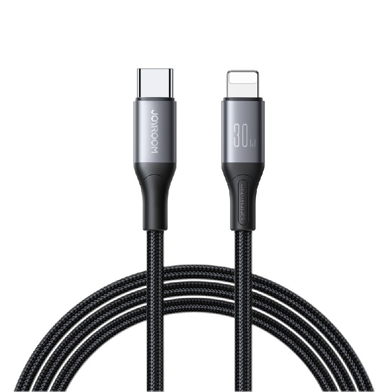USB kabelis JOYROOM (S-A28) "USB-C (Type-C) to Lightning Cable" (30W 1m) juodas
