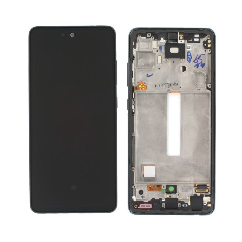 LCD screen Samsung A525 / A526 A52 4G / 5G 2021 with touch screen and frame Awesome Black original (service pack)