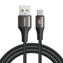 USB kabelis JOYROOM (S-A25) USB-C (100w) 1.2m juodas