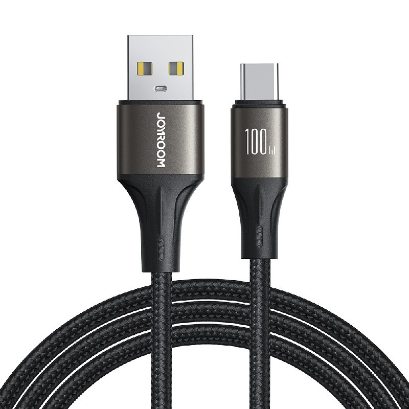 USB kabelis JOYROOM (S-A25) USB-C (100w) 1.2m juodas