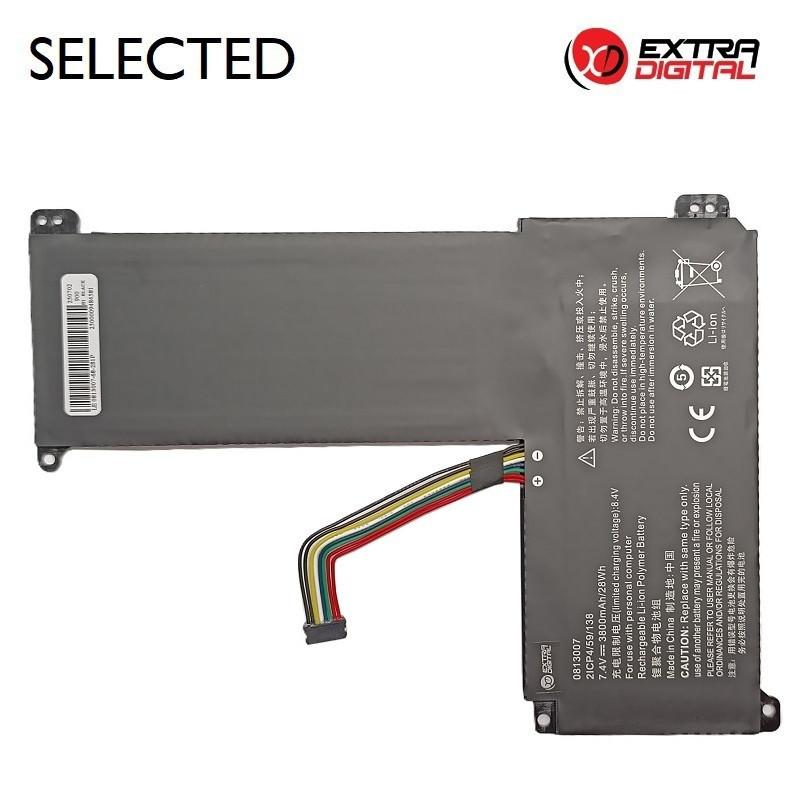 Notebook battery, LENOVO 0813007, 3800 mAh, Extra Digital Selected