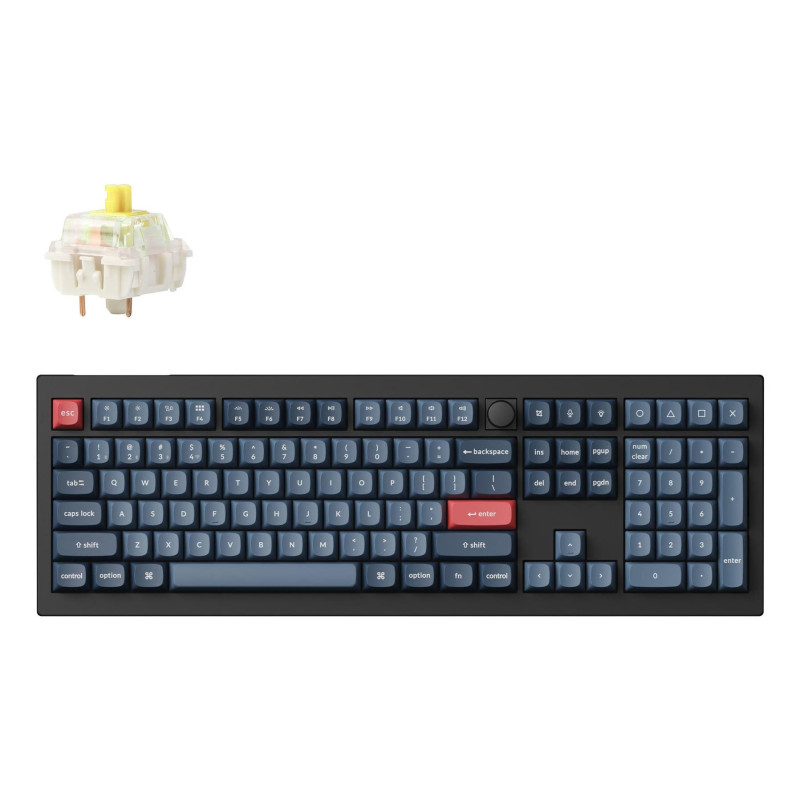 Klaviatūra WRL V6 MAX / ANGLIES JUODA V6M-D4 KEYCHRON
