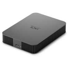 Išorinis HDD, LACIE, saugus mobilusis diskas, STLR5000400, 5 TB, USB-C, USB 3.2, pilka spalvų erdvė, STLR5000400