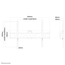 TV SET ACC WALL MOUNT BLACK / 37-75" LFD-W1640MP NEOMOUNTS TV SET ACC WALL MOUNT BLACK / 37-75" LFD-W1640MP NEOMOUNTS