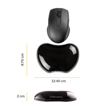MOUSE PAD WRIST SUPPORT / BLACK 9112301 FELLOWES