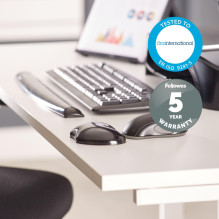 MOUSE PAD WRIST SUPPORT / BLACK 9112301 FELLOWES