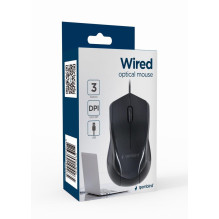 MOUSE USB OPTICAL / BLACK MUS-3B-02 GEMBIRD MOUSE USB OPTICAL / BLACK MUS-3B-02 GEMBIRD