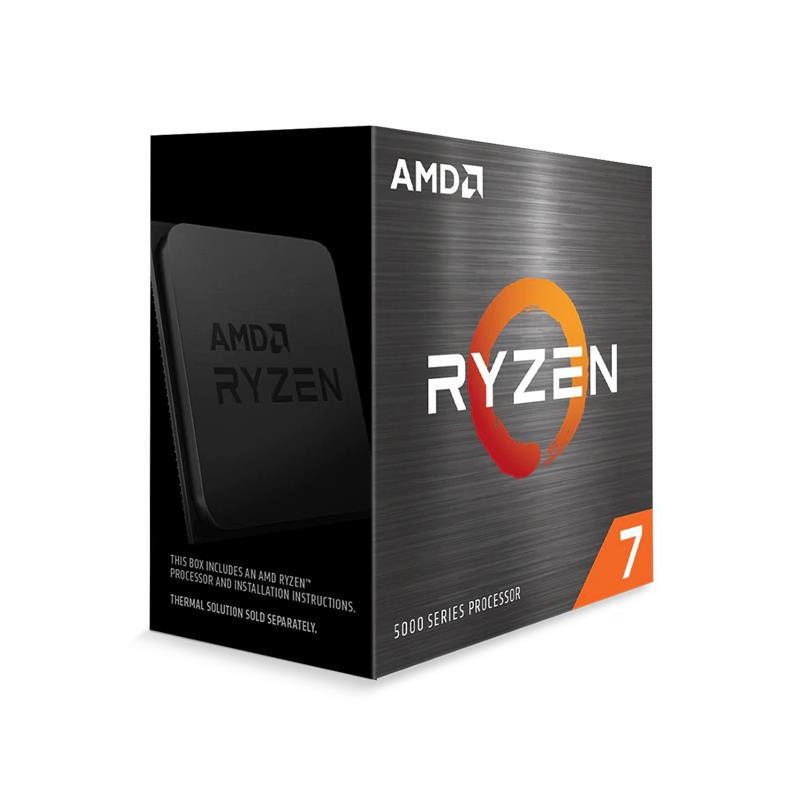CPU, AMD, Desktop, Ryzen 7, 5800X, Vermeer, 3800 MHz, Cores 8, 32MB, Socket SAM4, 105 Watts, BOX, 100-100000063WOF