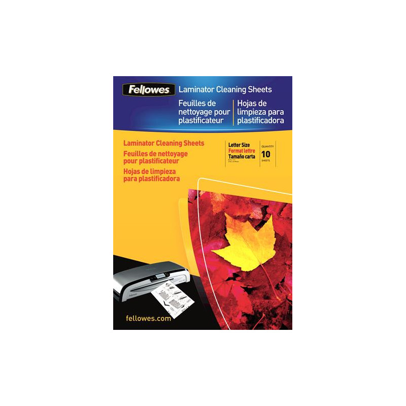 LAMINATOR ACC CLEANING SHEET / 10PCS 5320604 FELLOWES