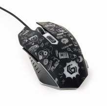 MOUSE USB OPTICAL BLACK / MUS-6B-GRAFIX-01 GEMBIRD