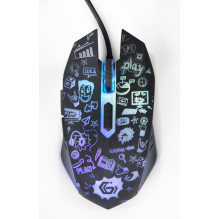MOUSE USB OPTICAL BLACK / MUS-6B-GRAFIX-01 GEMBIRD