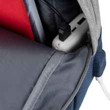 NB DĖKLAS APSAUGAS 15,6 colio / 7562 GREY / DARK BLUE RIVACASE