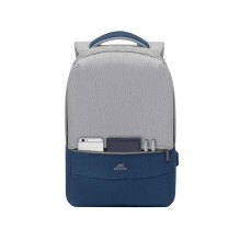NB DĖKLAS APSAUGAS 15,6 colio / 7562 GREY / DARK BLUE RIVACASE