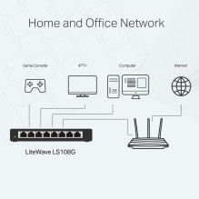 Switch, TP-LINK, TP-LINK LS108G, LS108G, 8x10Base-T / 100Base-TX / 1000Base-T, LS108G