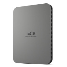 Išorinis HDD, LACIE, saugus mobilusis diskas, STLR2000400, 2TB, USB-C, USB 3.2, pilka spalvų erdvė, STLR2000400