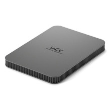 External HDD, LACIE, Mobile Drive Secure, STLR2000400, 2TB, USB-C, USB 3.2, Colour Space Gray, STLR2000400
