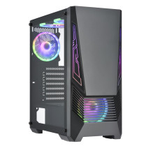 Case, GOLDEN TIGER, Supported motherboard form factors ATX / micro ATX, Black, Midi Tower, Buffalo M730i, BUFFALOM730I
