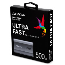 External SSD, ADATA, SE880, 500GB, USB-C, Write speed 2000 MBytes / sec, Read speed 2000 MBytes / sec, AELI-SE880-500GCG