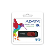 MEMORY DRIVE FLASH USB2 16GB / BLACK / RED AC008-16G-RKD A-DATA