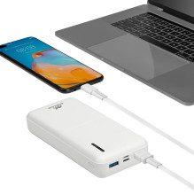 POWER BANK USB 20000MAH / VA2572 WHITE RIVACASE