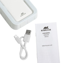 POWER BANK USB 20000MAH / VA2572 WHITE RIVACASE POWER BANK USB 20000MAH / VA2572 WHITE RIVACASE