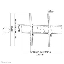 TELEVIZORIAUS ACC SIENOS MONTAVIMAS JUODAS / 60-100' LFD-W2000 NEOMOUNTS TELEVIZORIAUS ACC SIENOS MONTAVIMAS JUODAS / 60-100' LFD-W2000 NEOMOUNTS