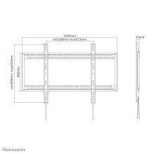 TV SET ACC WALL MOUNT BLACK / 60-100" LFD-W1000 NEOMOUNTS TV SET ACC WALL MOUNT BLACK / 60-100" LFD-W1000 NEOMOUNTS