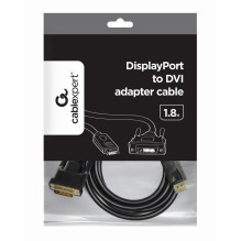 CABLE DISPLAY PORT TO DVI / 1.8M CC-DPM-DVIM-6 GEMBIRD CABLE DISPLAY PORT TO DVI / 1.8M CC-DPM-DVIM-6 GEMBIRD