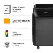 SHREDDER POWERSHRED LX210 / BLACK 5502501 FELLOWES SHREDDER POWERSHRED LX210 / BLACK 5502501 FELLOWES