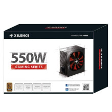 Power Supply, XILENCE, 550 Watts, Efficiency 80 PLUS BRONZE, PFC Active, XN215