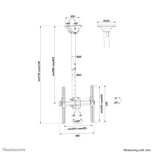 TV SET ACC CEILING MOUNT / 32-60" NM-C440BLACK NEOMOUNTS