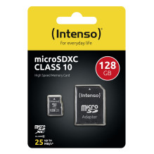 MEMORY MICRO SDXC 128GB C10 / W / ADAPTER 3413491 INTENSO MEMORY MICRO SDXC 128GB C10 / W / ADAPTER 3413491 INTENSO