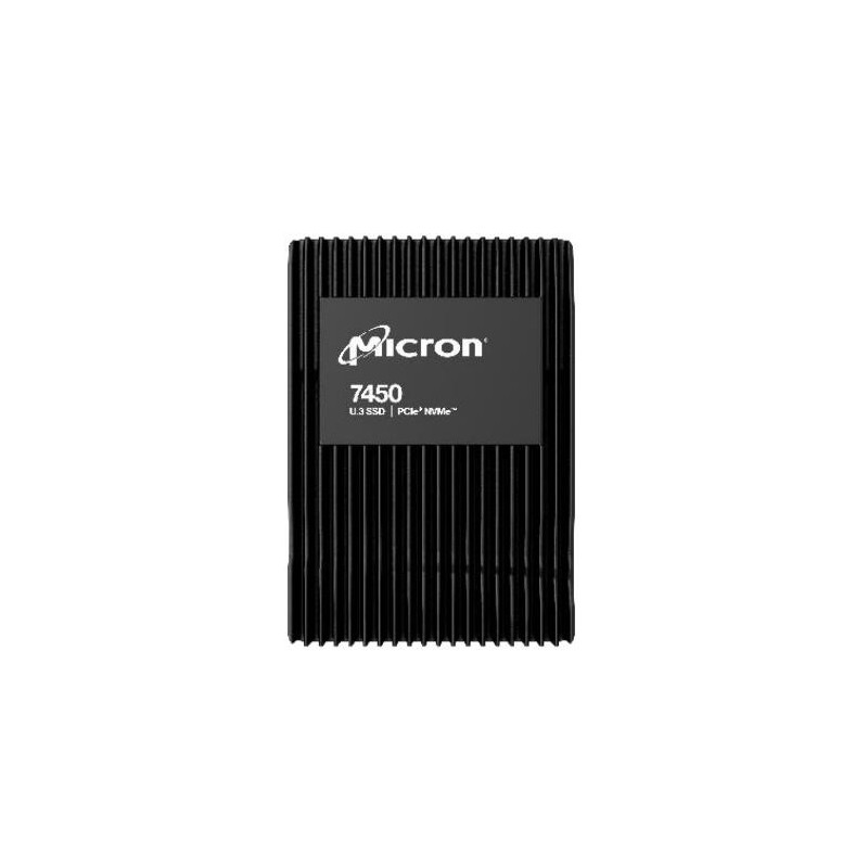 SSD, MICRON, SSD serija 7450 MAX, 3.2TB, PCIE, NVMe, NAND Flash technologija TLC, Rašymo greitis 5300 MB/s, Skaitymo gre