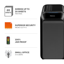 SMULKINTUVAS POWERSHRED LX221 / JUODAS 5050401 FELLOWES