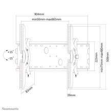 TV SET ACC WALL MOUNT 37-85" / PLASMA-W200BLACK NEOMOUNTS