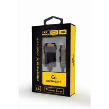 CABLE DISPLAY PORT TO DVI / 1.8M CC-DPM-DVIM-4K-6 GEMBIRD CABLE DISPLAY PORT TO DVI / 1.8M CC-DPM-DVIM-4K-6 GEMBIRD