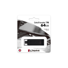 MEMORY DRIVE FLASH USB-C 64GB / DT70 / 64GB KINGSTON MEMORY DRIVE FLASH USB-C 64GB / DT70 / 64GB KINGSTON