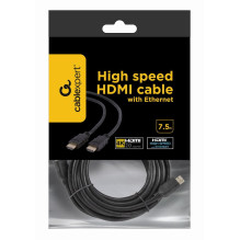 CABLE HDMI-HDMI 7.5M V2.0 BLK / CC-HDMI4-7.5M GEMBIRD CABLE HDMI-HDMI 7.5M V2.0 BLK / CC-HDMI4-7.5M GEMBIRD