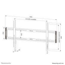 TV SET ACC WALL MOUNT / WL30-550BL18 NEOMOUNTS TV SET ACC WALL MOUNT / WL30-550BL18 NEOMOUNTS