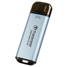 External SSD, TRANSCEND, ESD300, 2TB, USB-C, Write speed 950 MBytes / sec, Read speed 1500 MBytes / sec, TS2TESD300C