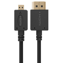 KABELAS HDMI-MICRO HDMI 1.8M / V.2.0 BLK CC-HDMID-6 GEMBIRD KABELAS HDMI-MICRO HDMI 1.8M / V.2.0 BLK CC-HDMID-6 GEMBIRD